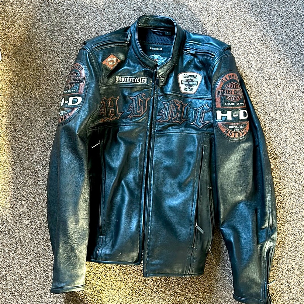 Men’s Harley Davidson leather coat